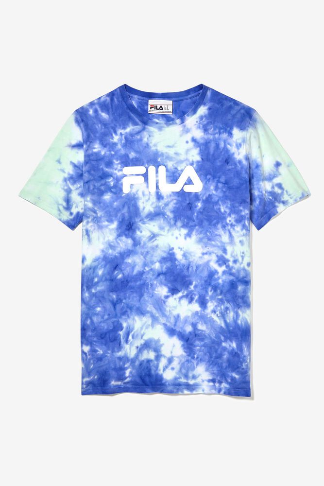 Tricou Fila Barbati Albastri Tie Dye Logo CMAR-28964